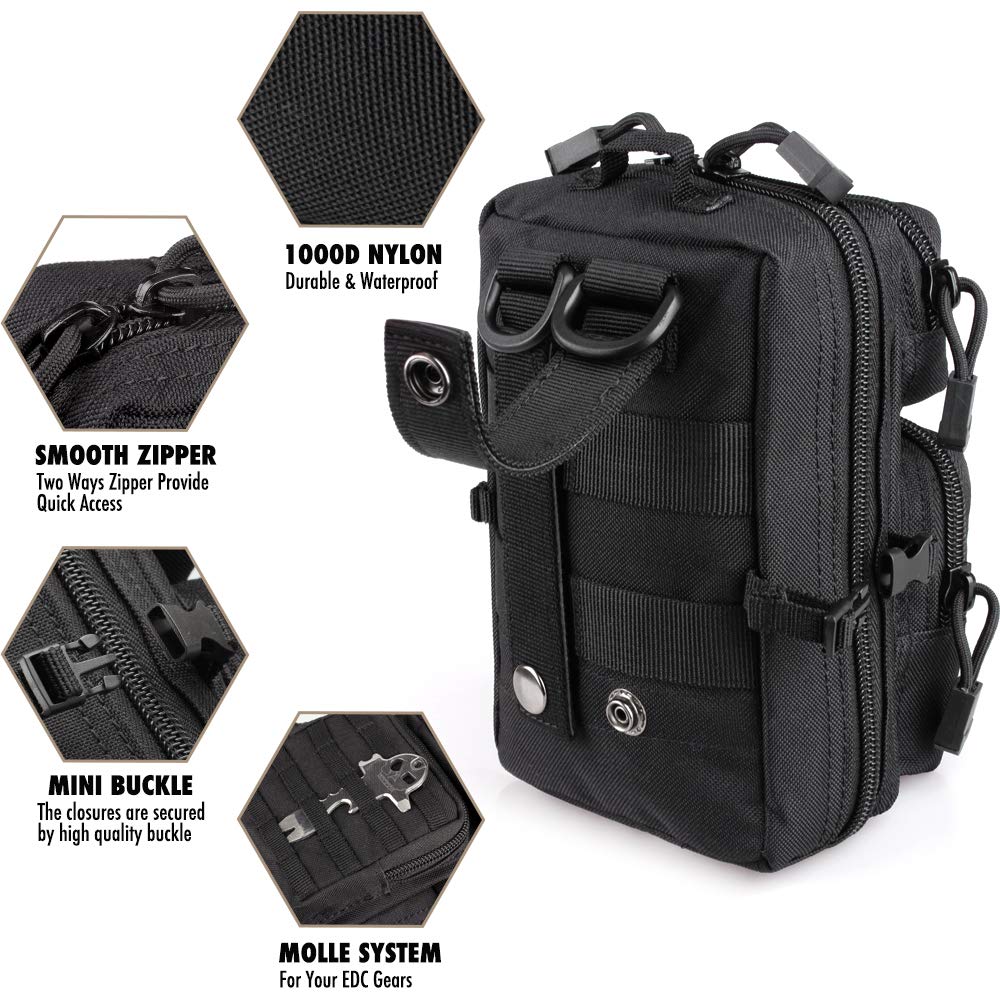 Mini Molle Utility Pouch, EDC  - Outdoor Hunting Gear Storage recensie en prijs