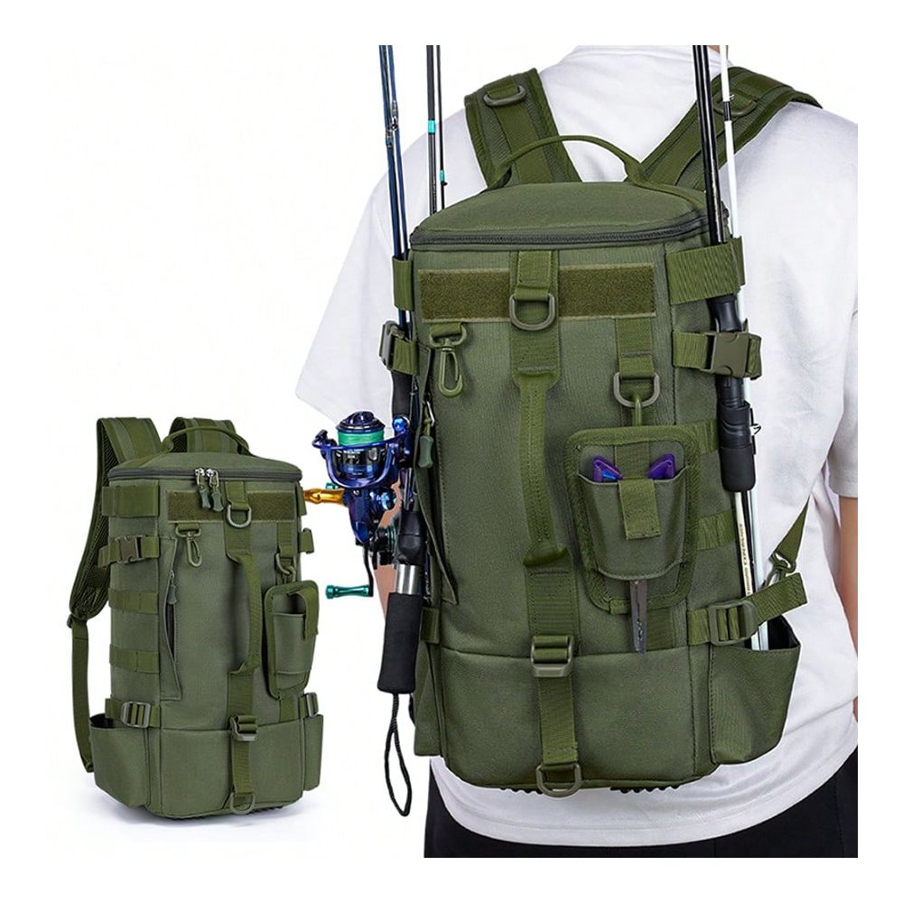 Heren vissersrugzak, schoudert - Outdoor Hunting Gear Storage recensie en prijs